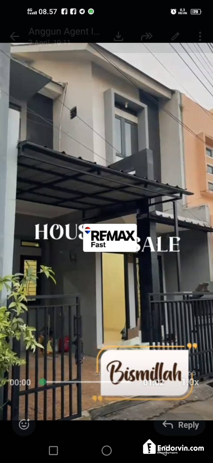 Dijual Rumah Terawat Siap Huni di dalam Cluster Minimalis cocok untuk Keluarga Muda
