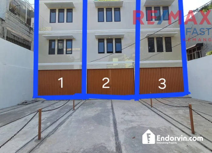 DISEWAKAN – 3 UNIT RUKO GANDENG, LOKASI STRATEGIS