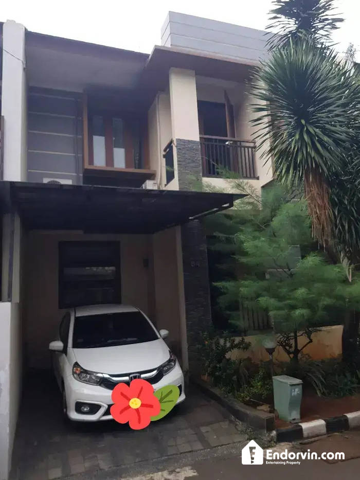 Disewakan Rumah dalam cluster 1 pintu dengan security 24 jam + cctv 