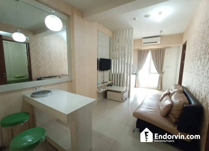 Disewa 2BR Full Furnish Oak Tower B Lantai Tinggi View Kolam Renang! Pulo Gadung
