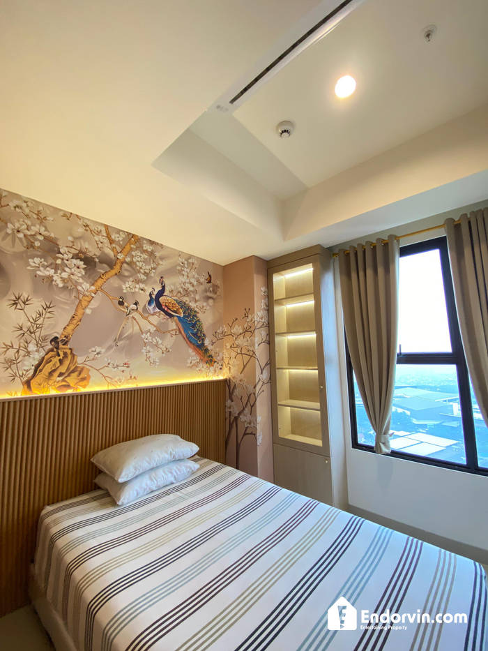 DIJUAL MURAH APARTEMEN CLEON PARK 2 BEDROOM FULL FURNISH VIEW BIANG LALA AEON MALL