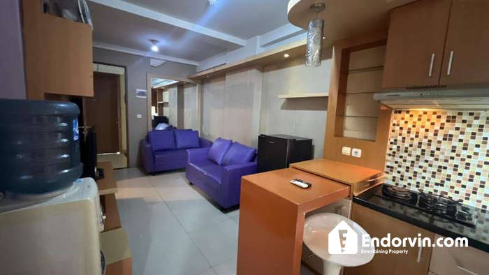 Disewakan 2BR Oak Tower A – Full Furnish, Sky Garden, Gym & Kolam Renang, Hadap Barat