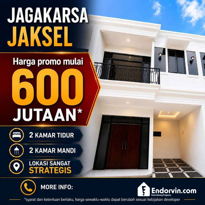 Miliki Rumah 2 Lantai Di Jagakarsa Jaksel Sekarang Cuma 600 JUTAAN