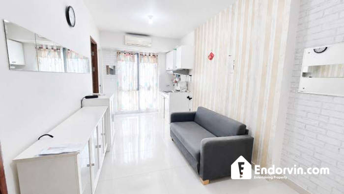 Disewakan Dua Bedroom Full Furnish - Lantai Rendah, View Jalan, Apartemen Oak Tower A Pulo Gadung