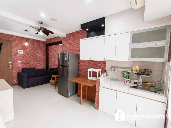 Dijual 2 Bedroom Oak Tower A – Lantai Tinggi, Full Furnish,View Jalan,Hadap Timur, Jaktim