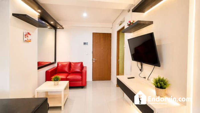 Dijual Two Bedroom Oak Tower B – Full Funish, View Pool, Lantai 17, AJB Ready