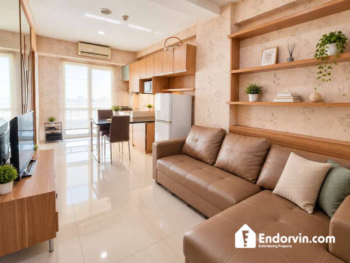 Disewakan Hunian Nyaman 2BR Oak Tower A Lt. 18 – Full Furnish, City View, Akses Transportasi Mudah Pulo Gadung