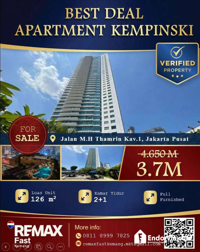 KEMPINSKI RESIDENCE – INVESTMENT & LUXURY LIVING OPPORTUNITY